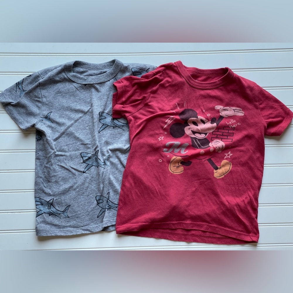 Mickey and Shark Chaser Tees size 8